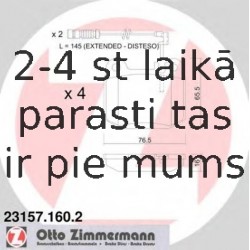 Комплект тормозных колодок, дисковый тормоз ZIMMERMANN 23157.160.2