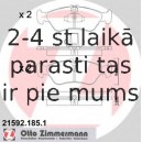 Bremžu uzliku kompl., Disku bremzes ZIMMERMANN 21592.185.1