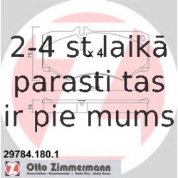 Bremžu uzliku kompl., Disku bremzes ZIMMERMANN 29784.180.1
