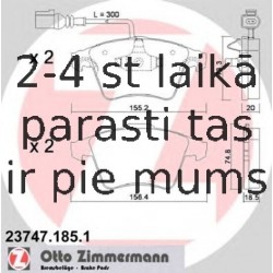 Bremžu uzliku kompl., Disku bremzes ZIMMERMANN 23747.185.1