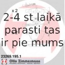 Комплект тормозных колодок, дисковый тормоз ZIMMERMANN 23269.195.1
