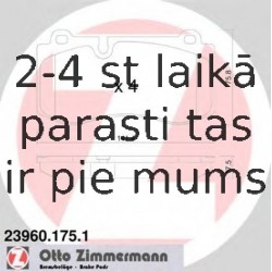 Bremžu uzliku kompl., Disku bremzes ZIMMERMANN 23960.175.1