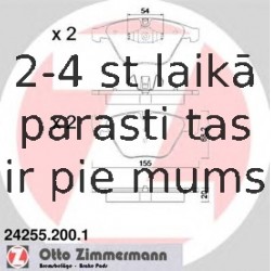 Bremžu uzliku kompl., Disku bremzes ZIMMERMANN 24255.200.1