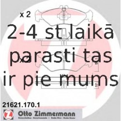 ZIMMERMANN 21621.170.1 (4), Bremžu kluču komlekts, disku bremze