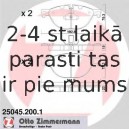 Bremžu uzliku kompl., Disku bremzes ZIMMERMANN 25045.200.1