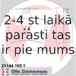 Комплект тормозных колодок, дисковый тормоз ZIMMERMANN 21144.165.1