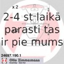 Bremžu uzliku kompl., Disku bremzes ZIMMERMANN 24697.190.1