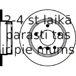 Aizmugures bremžu disks, PAGID 50413
