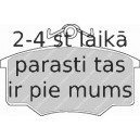 Bremžu uzliku kompl., Disku bremzes FERODO FDB412