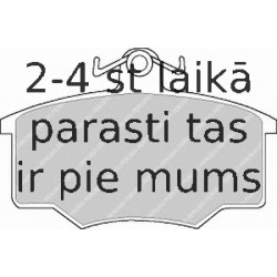 Bremžu uzliku kompl., Disku bremzes FERODO FDB412