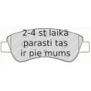 Bremžu uzliku kompl., Disku bremzes FERODO FDB1399