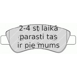 Bremžu uzliku kompl., Disku bremzes FERODO FDB1399