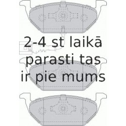 Bremžu uzliku kompl., Disku bremzes FERODO FDB1635