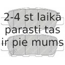 Bremžu uzliku kompl., Disku bremzes FERODO FDB1693