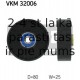 SKF VKM-32006 (6), Parazītrullis / vadošais rullis, daudzceliņu siksna