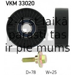 SKF VKM-33020 (6), Parazītrullis / vadošais rullis, daudzceliņu siksna