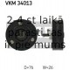SKF VKM-34013 (6), Parazītrullis / vadošais rullis, daudzceliņu siksna