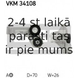 SKF VKM-34108 (6), Spriegotājrullītis, Daudzceliņu siksna
