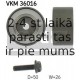 SKF VKM-36016 (6), Parazītrullis / vadošais rullis, daudzceliņu siksna