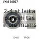 SKF VKM-36017 (6), Parazītrullis / vadošais rullis, daudzceliņu siksna