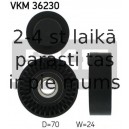 SKF VKM-36230 (6), Parazītrullis / vadošais rullis, daudzceliņu siksna