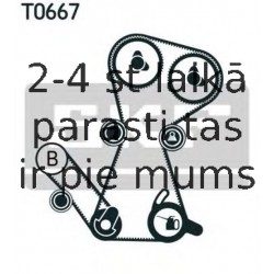 Spriegotājrullītis, Gāzu sadales mehānisma piedziņas siksna SKF VKM 75624